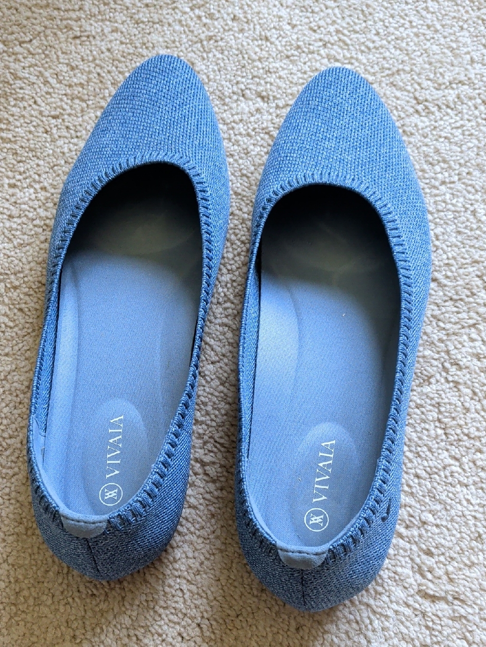 Beautiful Light Blue Flats